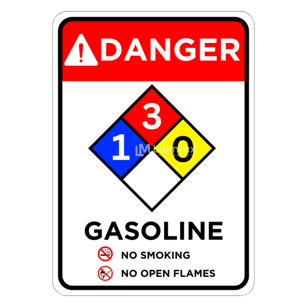 NFPA Gasoline Sign