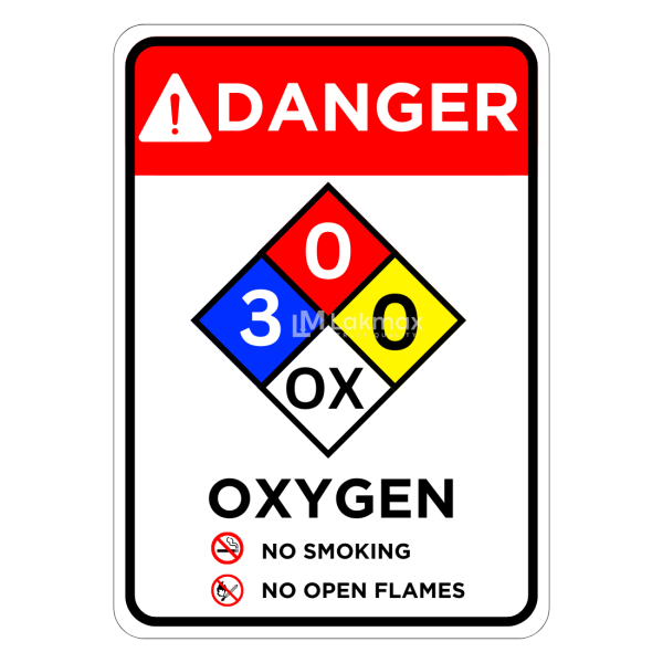 NFPA Oxygen Sign